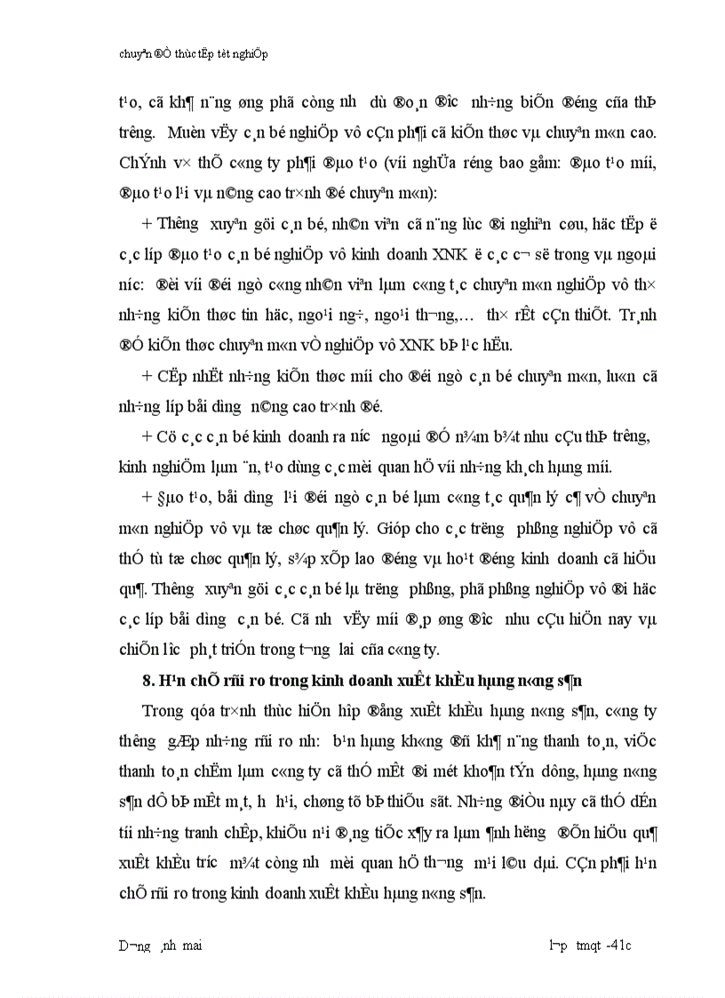 image for page Hoàn thiện tổ chức công tác xuất khẩu tại công ty XNK nông sản thực phẩm Hà Nội AGREXPORT