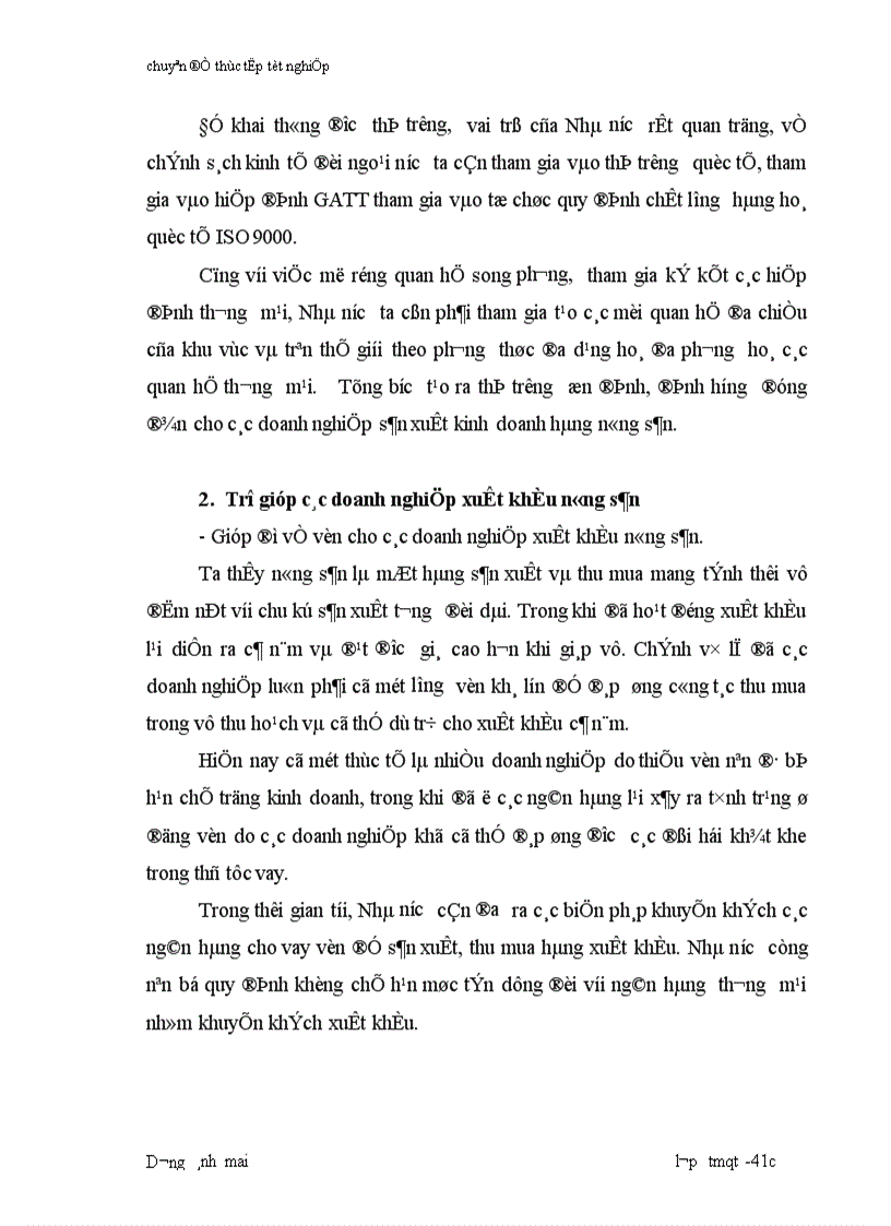 image for page Hoàn thiện tổ chức công tác xuất khẩu tại công ty XNK nông sản thực phẩm Hà Nội AGREXPORT