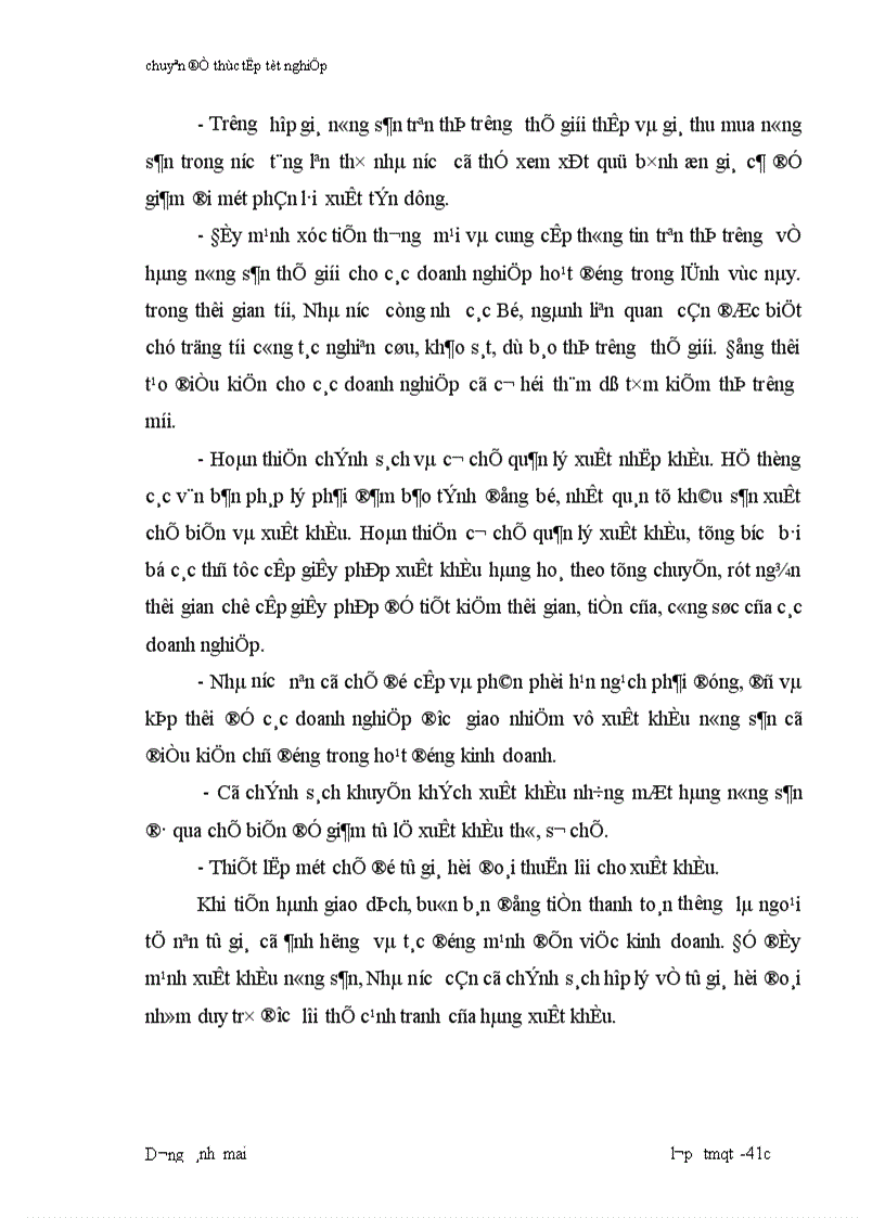 image for page Hoàn thiện tổ chức công tác xuất khẩu tại công ty XNK nông sản thực phẩm Hà Nội AGREXPORT