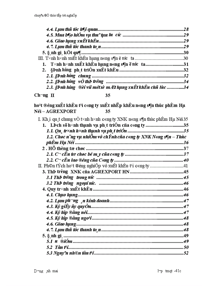 image for page Hoàn thiện tổ chức công tác xuất khẩu tại công ty XNK nông sản thực phẩm Hà Nội AGREXPORT