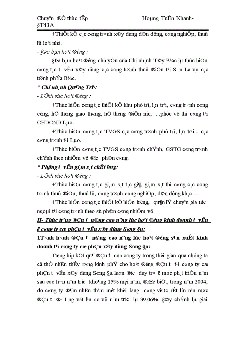 image for page Đầu tư nâng cao năng lực sản xuất kinh doanh ở công ty cổ phần tư vấn xây dựng Sông Đà 1