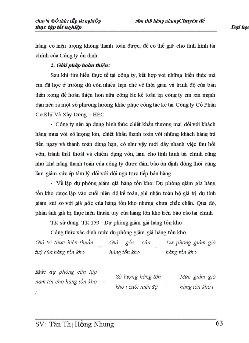 image for page Hoàn thiện kế toán bán hàng và xác định kết quả kinh doanh tại Công ty Cổ Phần Cơ Khí và Xây Dựng HEC 1