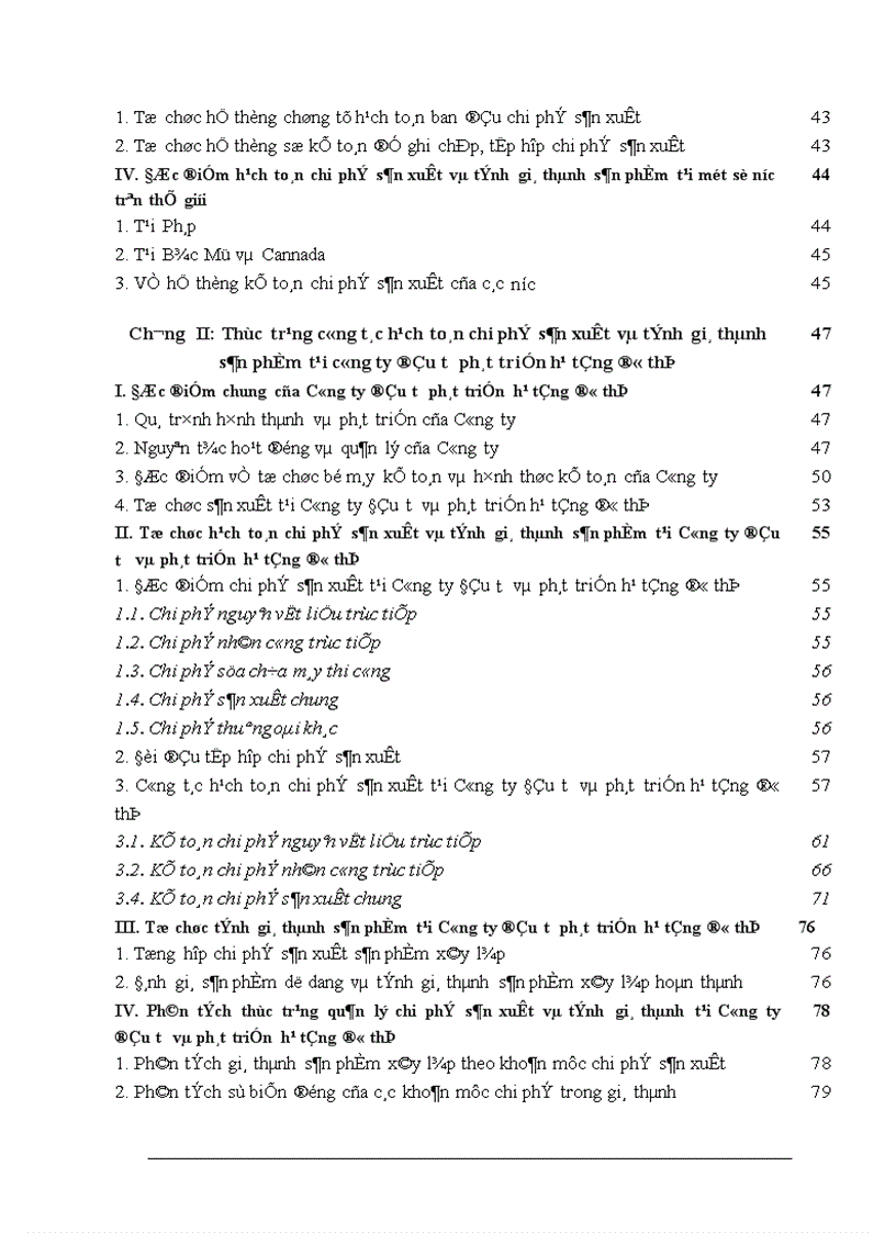 image for page Hoàn thiện công tác hạch toán chi phí sản xuất và tính giá thành sản phẩm tại Công ty Đầu tư phát triển hạ tầng đô thị