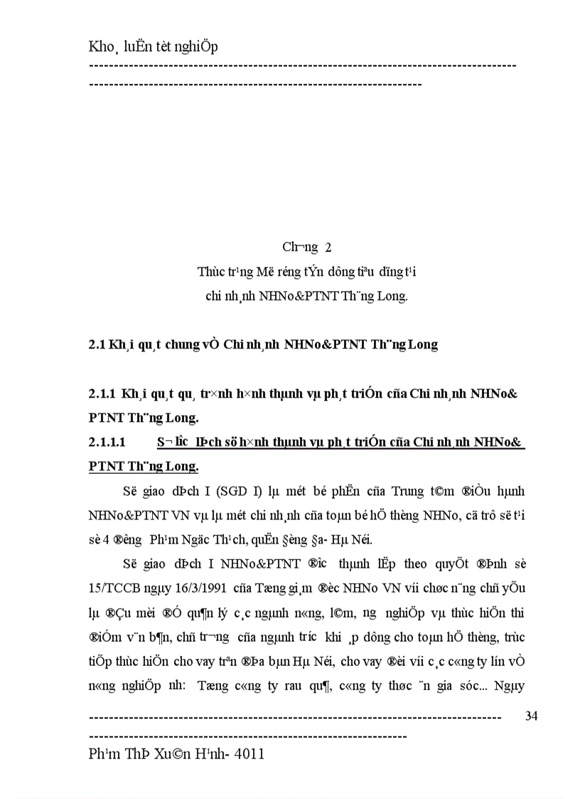 image for page Giải pháp nhằm mở rộng tín dụng tiêu dùng tại chi nhánh NHNo PTNT Thăng Long