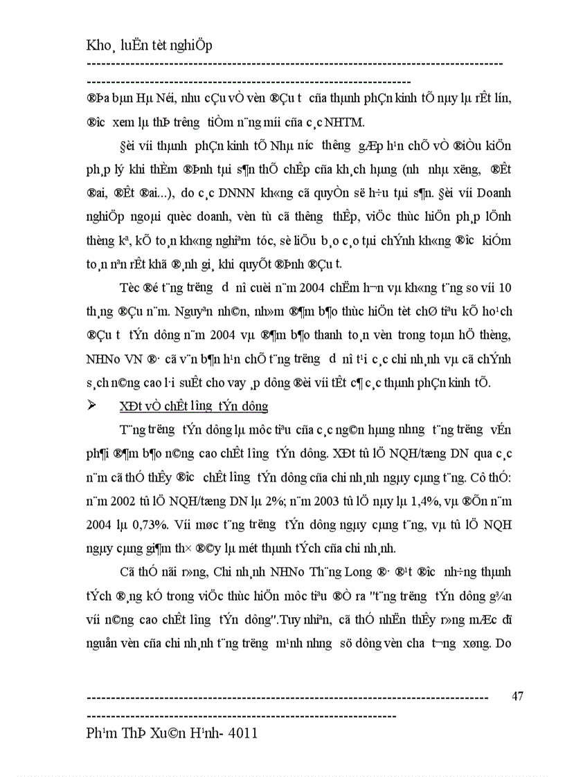 image for page Giải pháp nhằm mở rộng tín dụng tiêu dùng tại chi nhánh NHNo PTNT Thăng Long