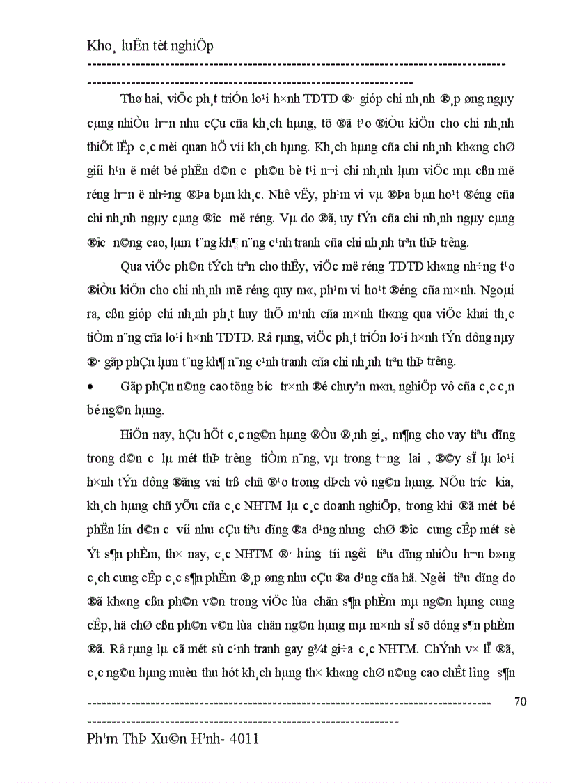 image for page Giải pháp nhằm mở rộng tín dụng tiêu dùng tại chi nhánh NHNo PTNT Thăng Long
