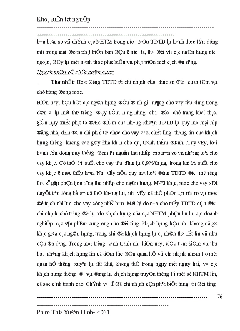 image for page Giải pháp nhằm mở rộng tín dụng tiêu dùng tại chi nhánh NHNo PTNT Thăng Long