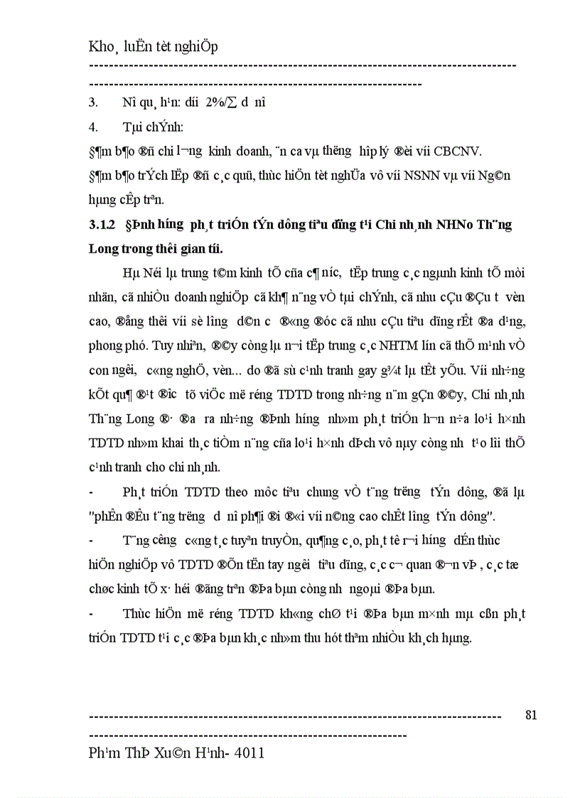 image for page Giải pháp nhằm mở rộng tín dụng tiêu dùng tại chi nhánh NHNo PTNT Thăng Long