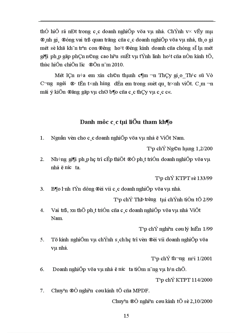 image for page Một số giải pháp huy động vốn nhằm thúc đẩy sự phát triển của các doanh nghiệp vừa và nhỏ ở Việt Nam trong giai đoạn tới 2001 2005 1