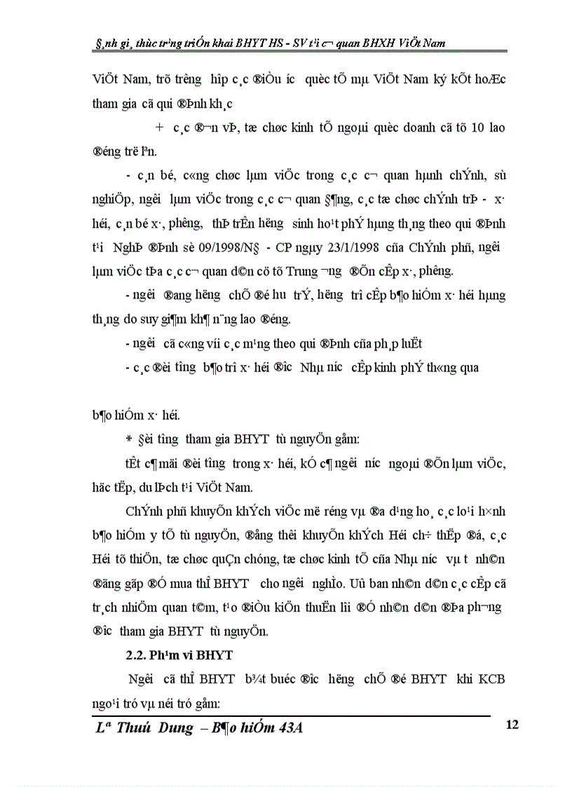 image for page Đánh giá thực trạng triển khai BHYT HS SV tại cơ quan Bảo hiểm xã hội Việt Nam 1