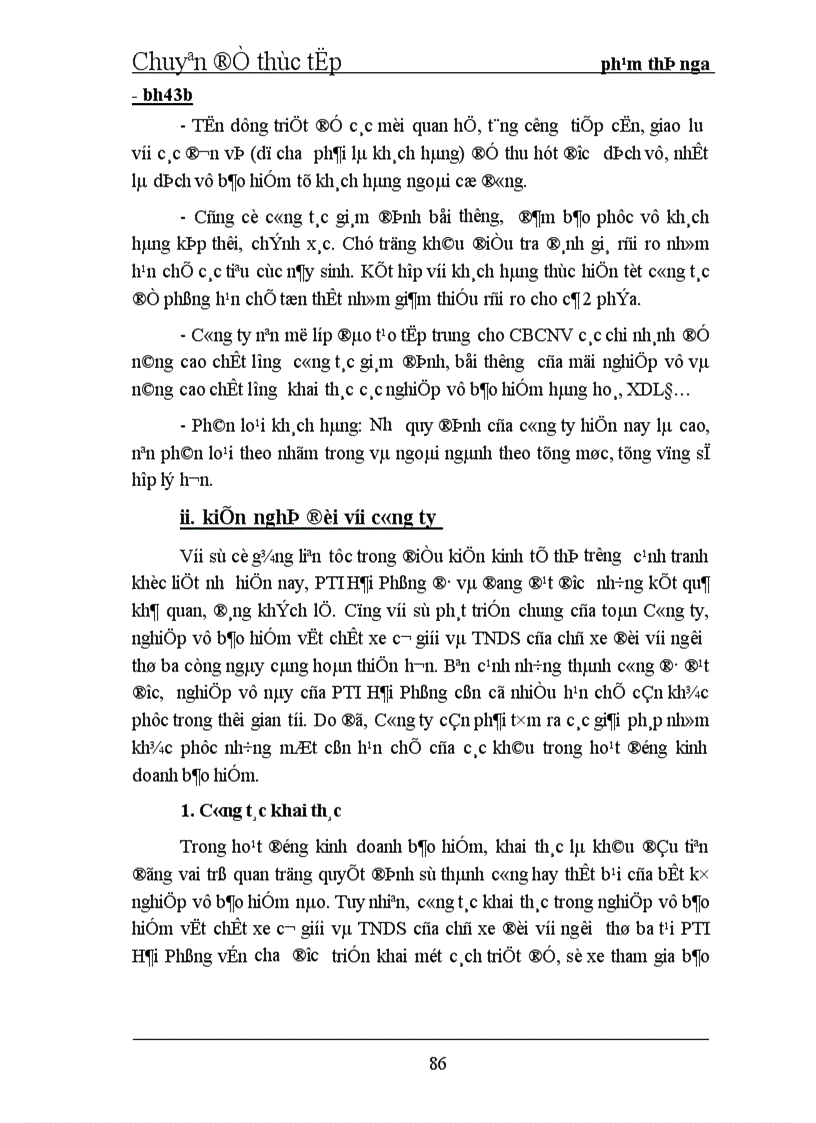 image for page Tình hình triển khai bảo hiểm vật chất xe cơ giới và TNDS của chủ xe đối với người thứ ba tại PTI Hải Phòng 1