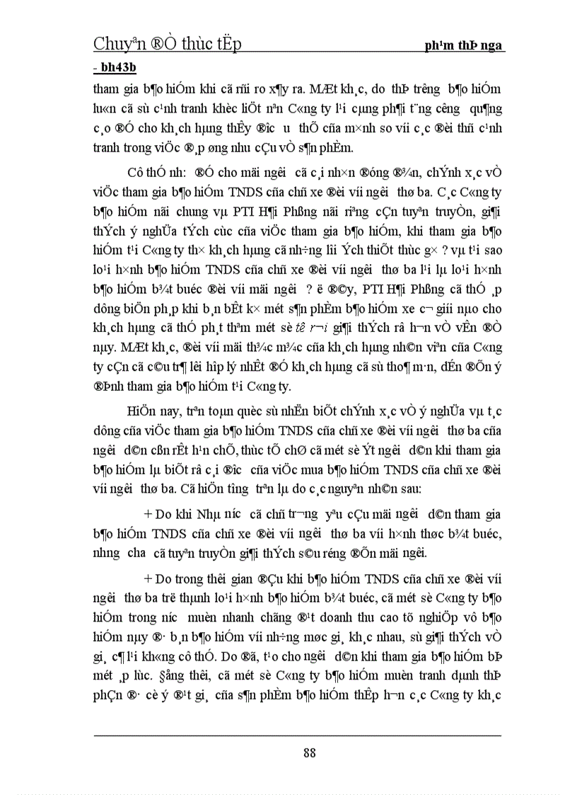 image for page Tình hình triển khai bảo hiểm vật chất xe cơ giới và TNDS của chủ xe đối với người thứ ba tại PTI Hải Phòng 1