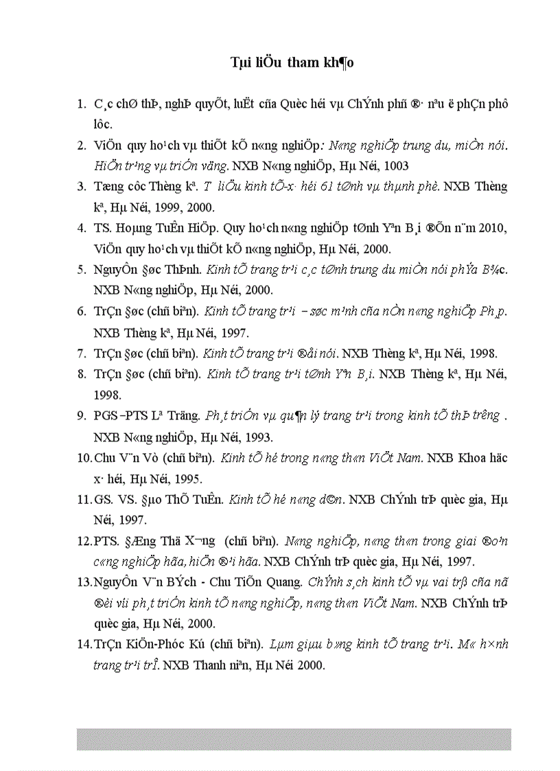 image for page Một số giải pháp chủ yếu phát triển kinh tế trang trại gia đình tỉnh Yên Bái đến năm 2005