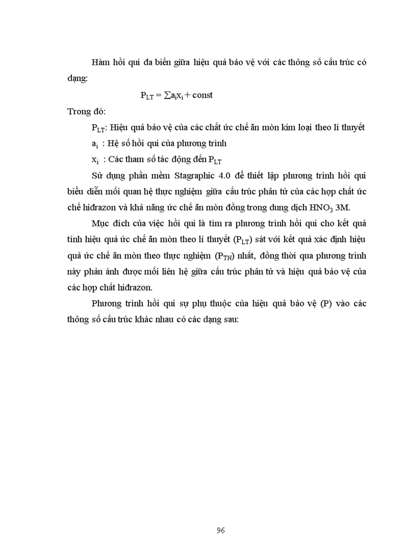 image for page Nghiên cứu mối tương quan giữa cấu trúc phân tử và khả năng ức chế ăn mòn kim loại của một số hợp chất hiđrazon