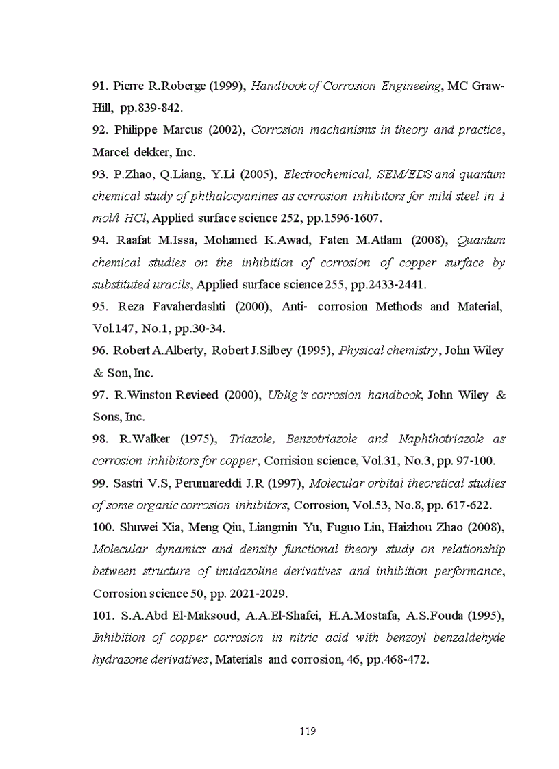 image for page Nghiên cứu mối tương quan giữa cấu trúc phân tử và khả năng ức chế ăn mòn kim loại của một số hợp chất hiđrazon