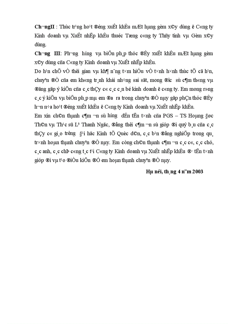 image for page Biện pháp thúc đẩy xuất khẩu mặt hàng gốm xây dựng của Công ty Kinh doanh và Xuất nhập khẩu thuộc Tổng công ty Thủy tinh và Gốm xây dựng Viglacera