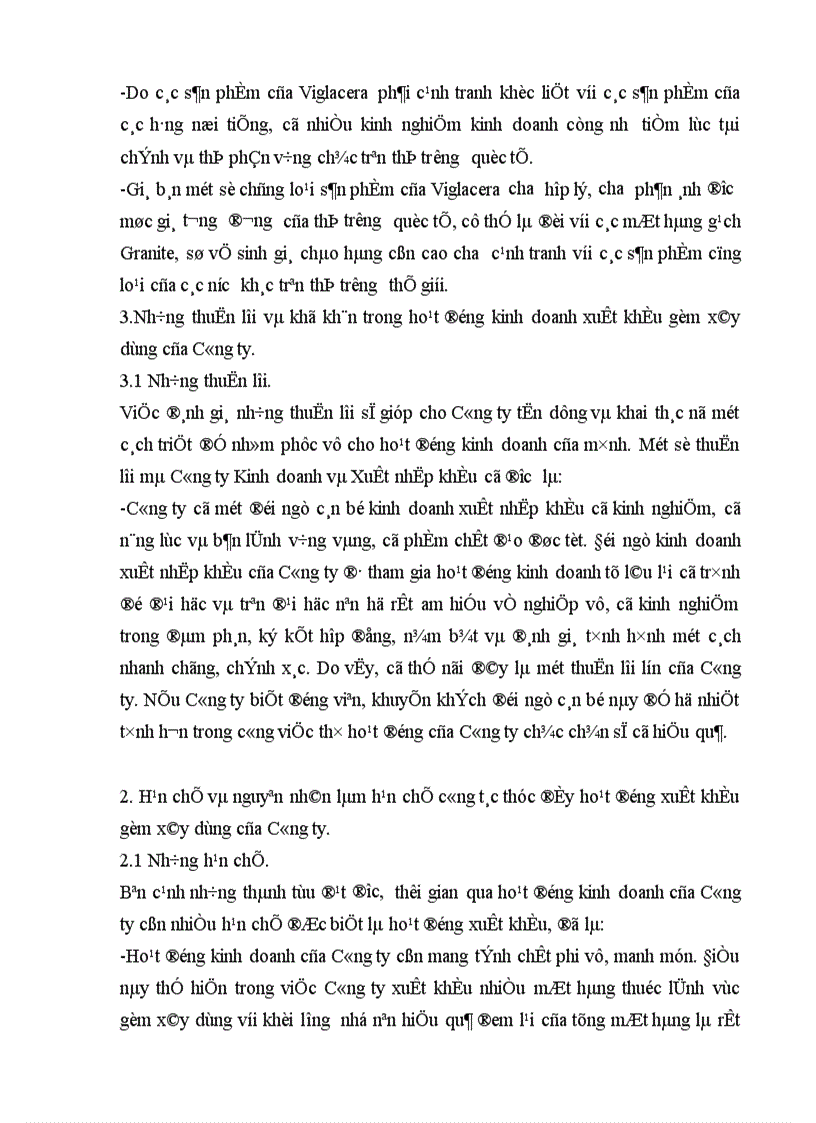 image for page Biện pháp thúc đẩy xuất khẩu mặt hàng gốm xây dựng của Công ty Kinh doanh và Xuất nhập khẩu thuộc Tổng công ty Thủy tinh và Gốm xây dựng Viglacera