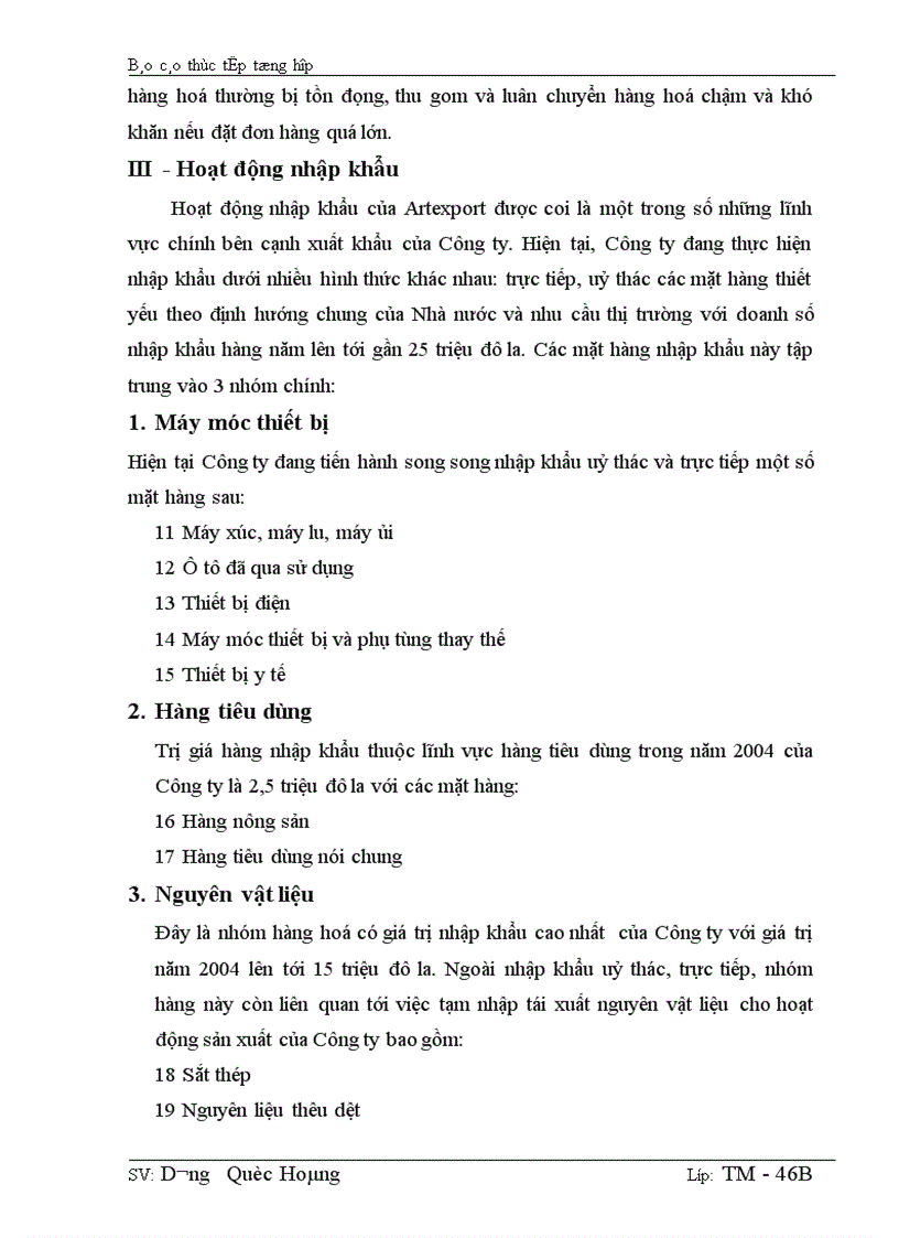 image for page Báo cáo thực tập tổng hợp của Công ty Xuất nhập khẩu thủ công mỹ nghệ Việt Nam