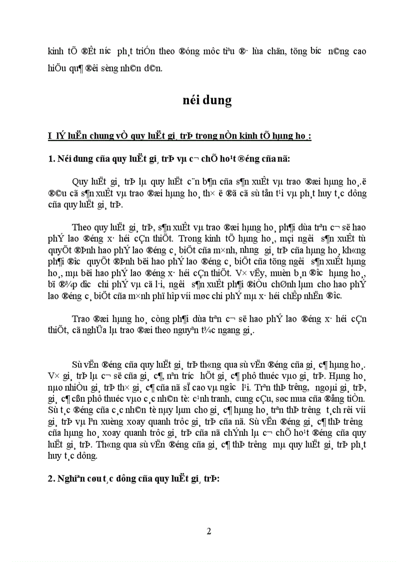 Một số phương hướng và giải pháp nhằm vận dụng tốt hơn quy luật giá trị ở nước ta