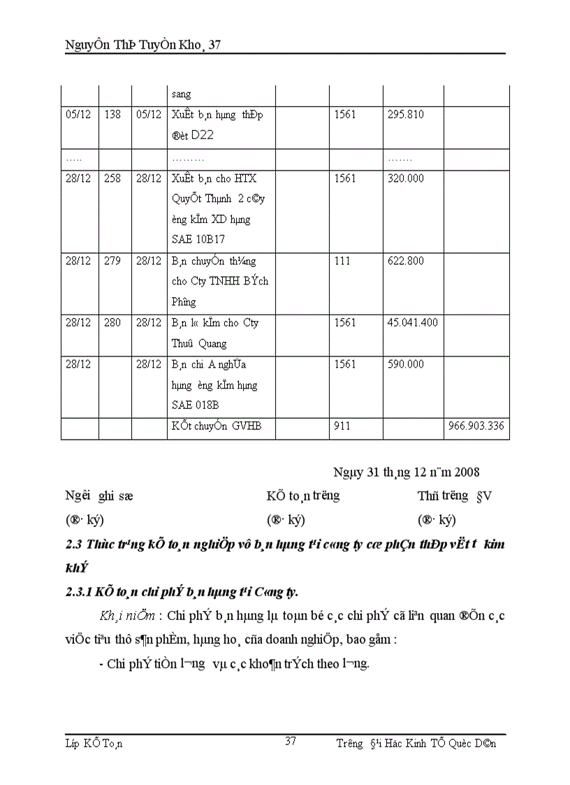 image for page Hoàn thiện công tác kế toán bán hàng và xác định kết quả bán hàng tại công ty cổ phần thép vật tư kim khí 1