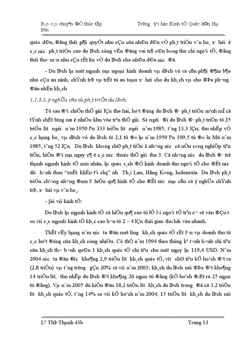 image for page Nghiên cứu thống kê khách du lịch quốc tế vào Việt Nam thời kỳ 1990 2004 và dự đoán đến năm 2007
