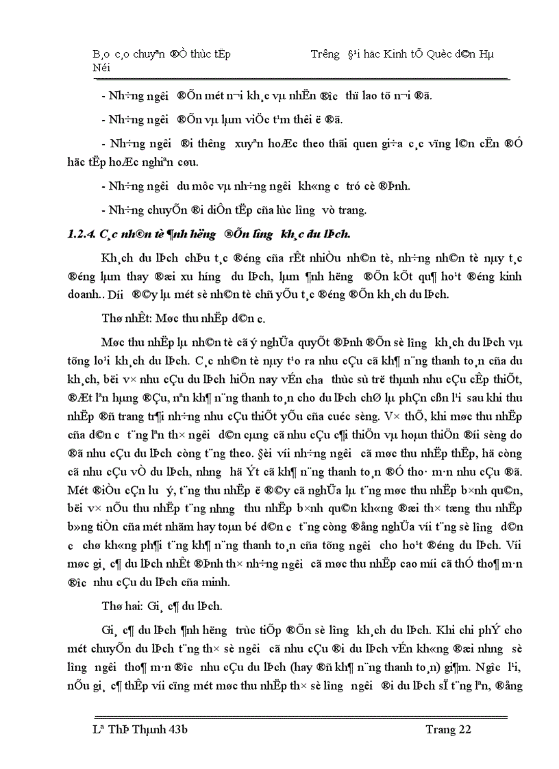image for page Nghiên cứu thống kê khách du lịch quốc tế vào Việt Nam thời kỳ 1990 2004 và dự đoán đến năm 2007