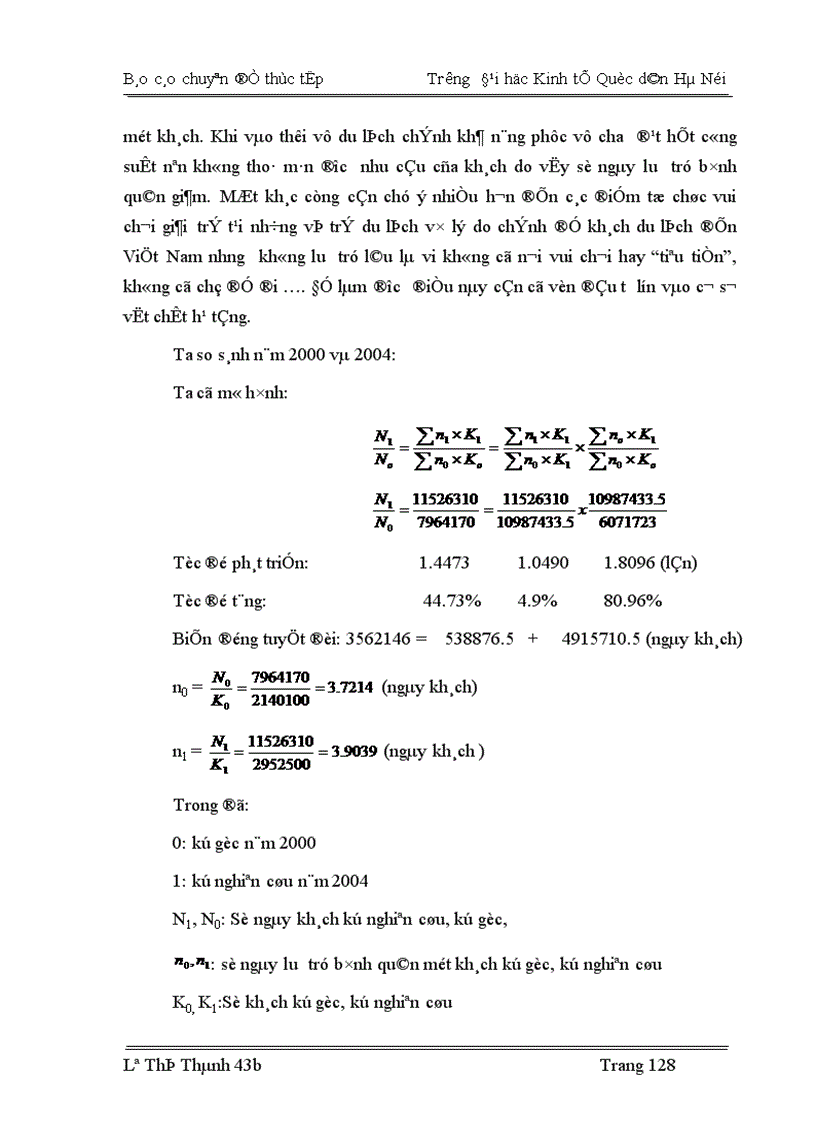 image for page Nghiên cứu thống kê khách du lịch quốc tế vào Việt Nam thời kỳ 1990 2004 và dự đoán đến năm 2007