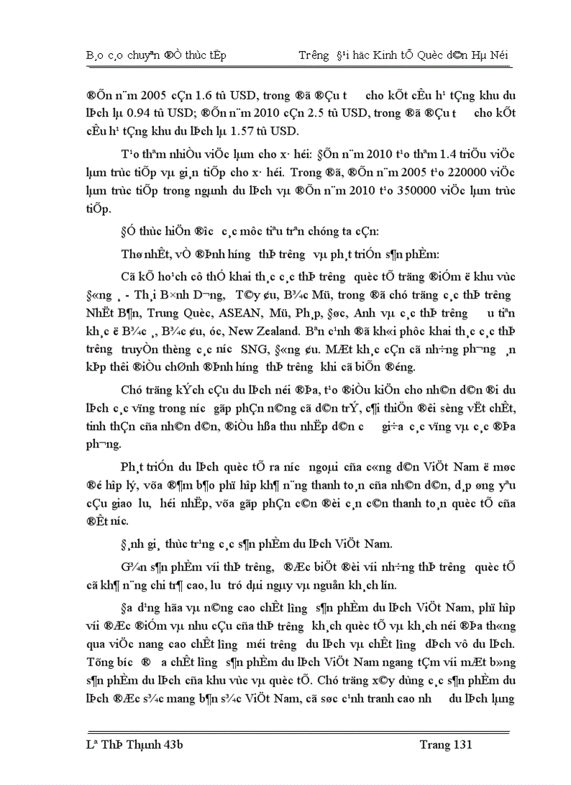 image for page Nghiên cứu thống kê khách du lịch quốc tế vào Việt Nam thời kỳ 1990 2004 và dự đoán đến năm 2007
