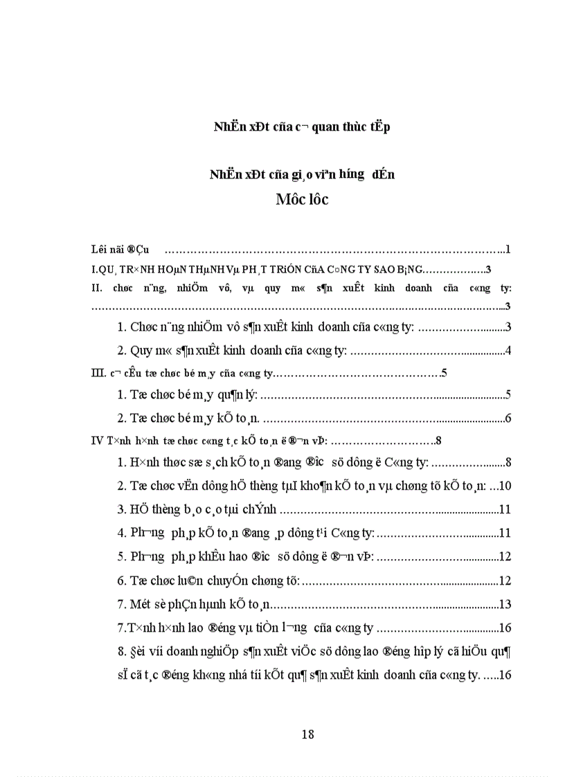 image for page Báo cáo thực tập tổng hợp của Công ty Sao Băng