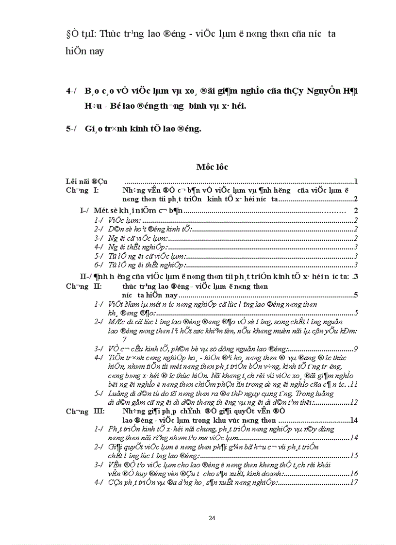 image for page Thực trạng lao động việc làm ở nông thôn của nước ta hiện nay