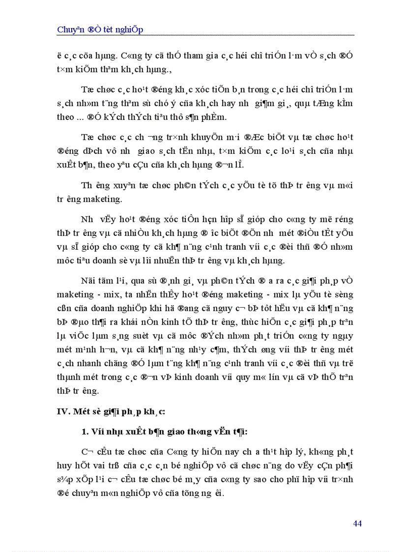 image for page Một số giải pháp marketing nhằm nâng cao hiệu quả sản xuất kinh doanh của Nhà xuất bản Giao thông vận tải 1