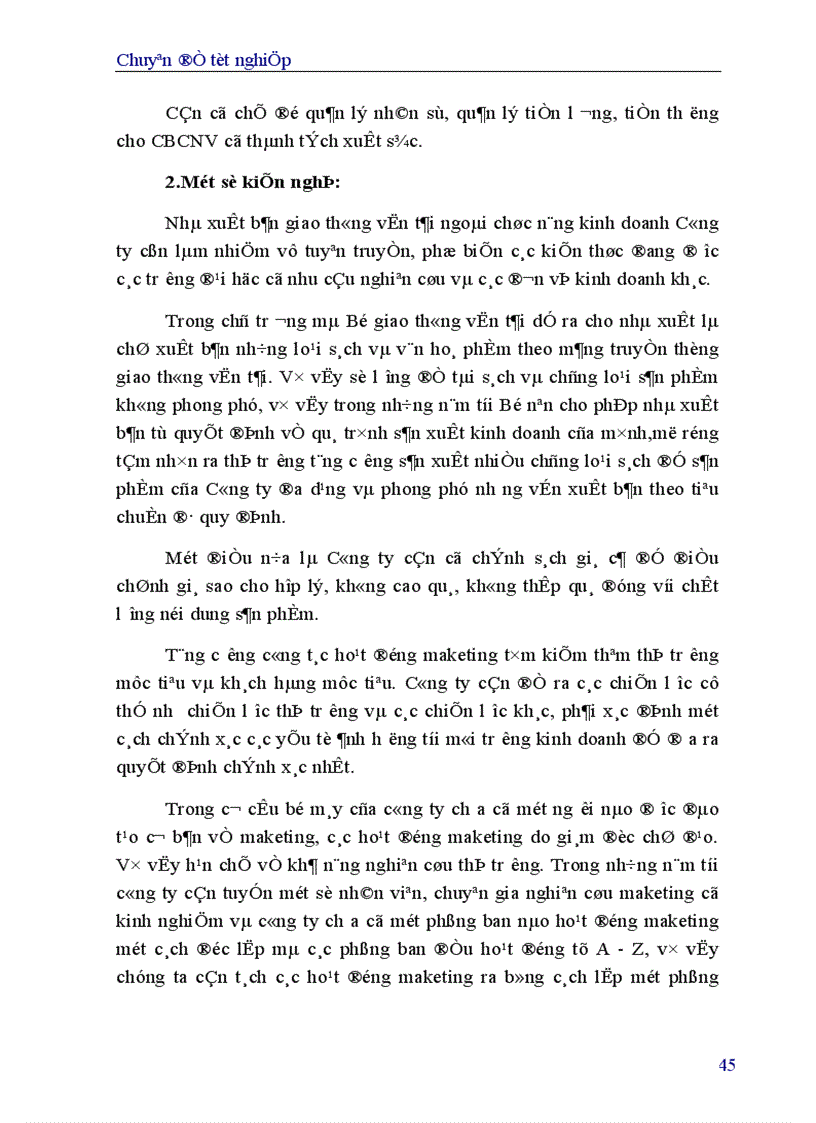 image for page Một số giải pháp marketing nhằm nâng cao hiệu quả sản xuất kinh doanh của Nhà xuất bản Giao thông vận tải 1