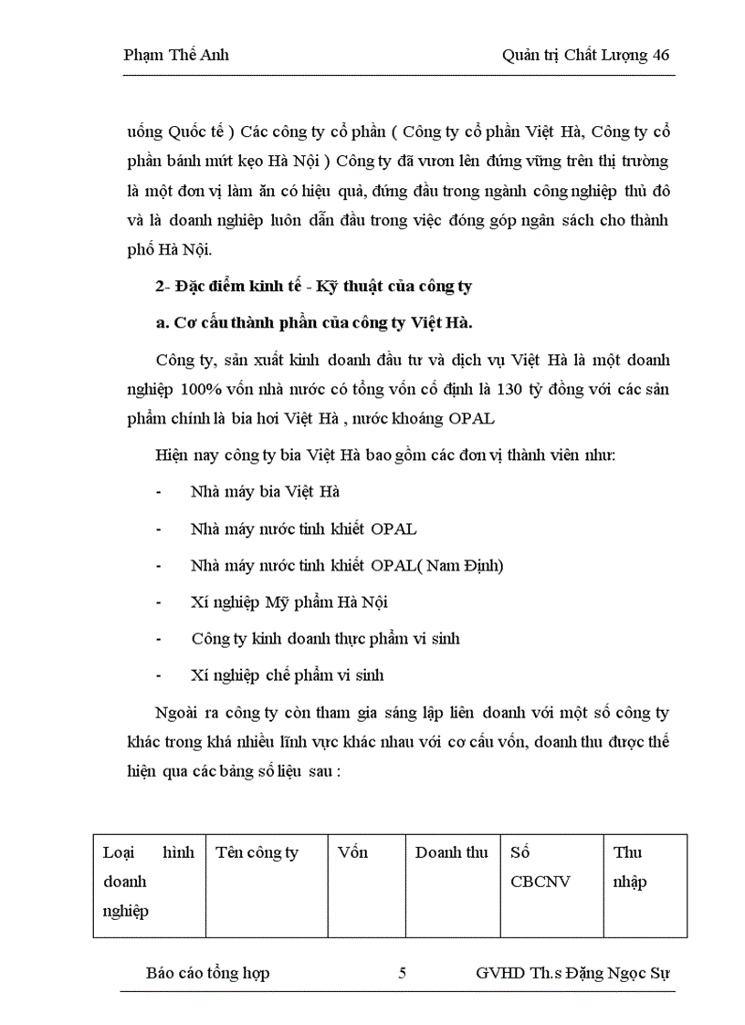 image for page Nâng cao chất lượng quy trình sản xuất bia hơi ở công ty bia VIệt Hà 1