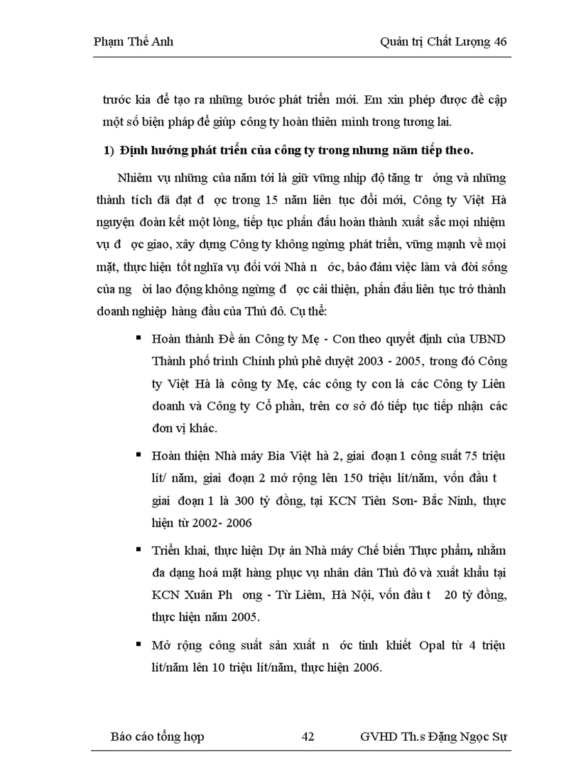 image for page Nâng cao chất lượng quy trình sản xuất bia hơi ở công ty bia VIệt Hà 1