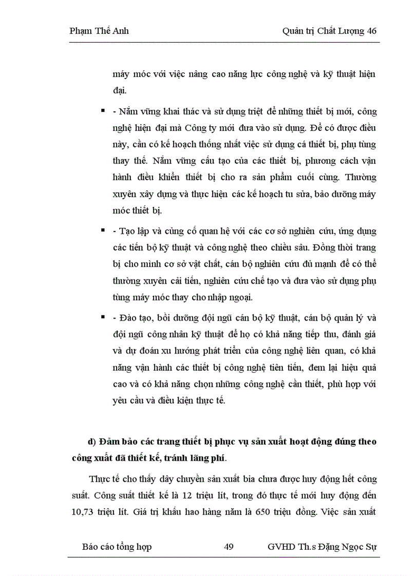 image for page Nâng cao chất lượng quy trình sản xuất bia hơi ở công ty bia VIệt Hà 1