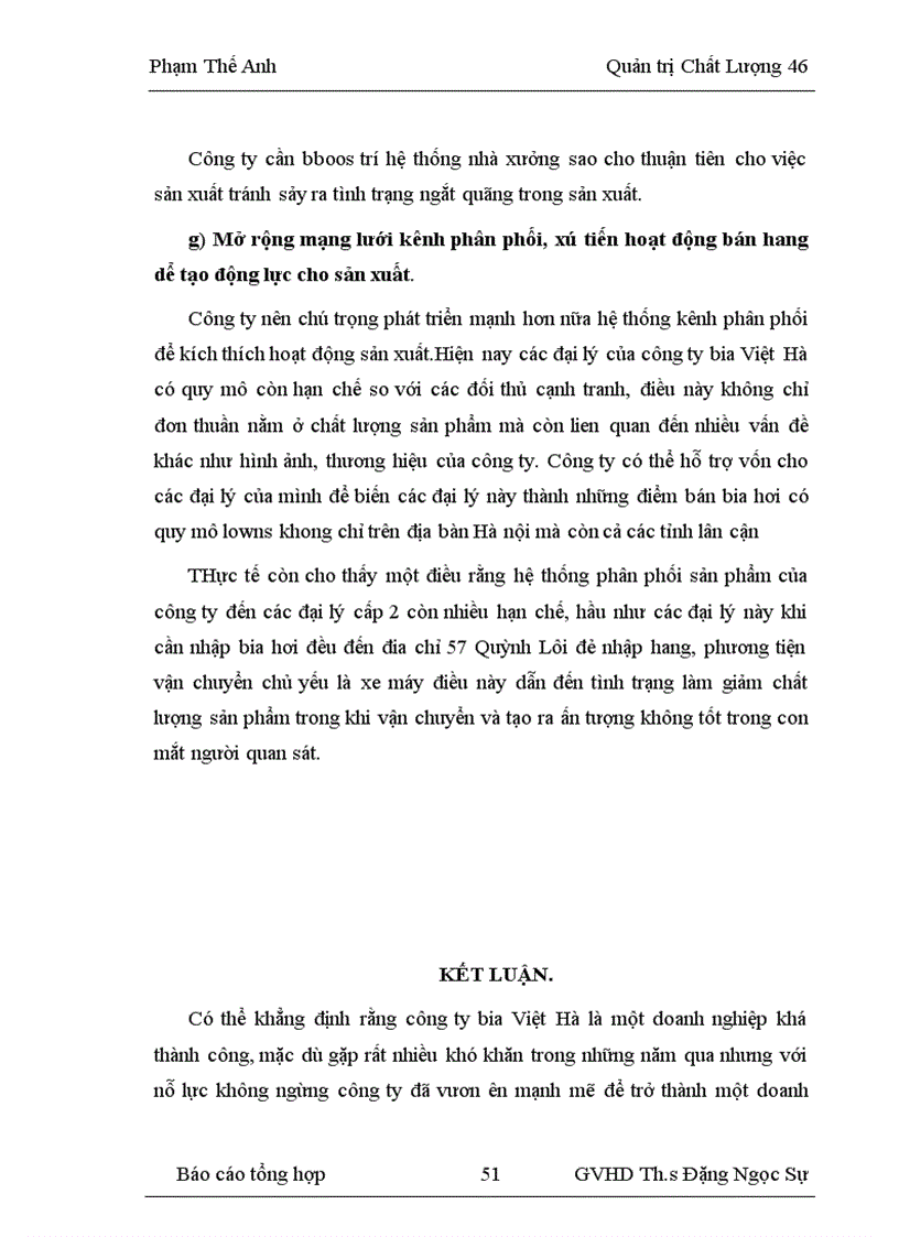 image for page Nâng cao chất lượng quy trình sản xuất bia hơi ở công ty bia VIệt Hà 1