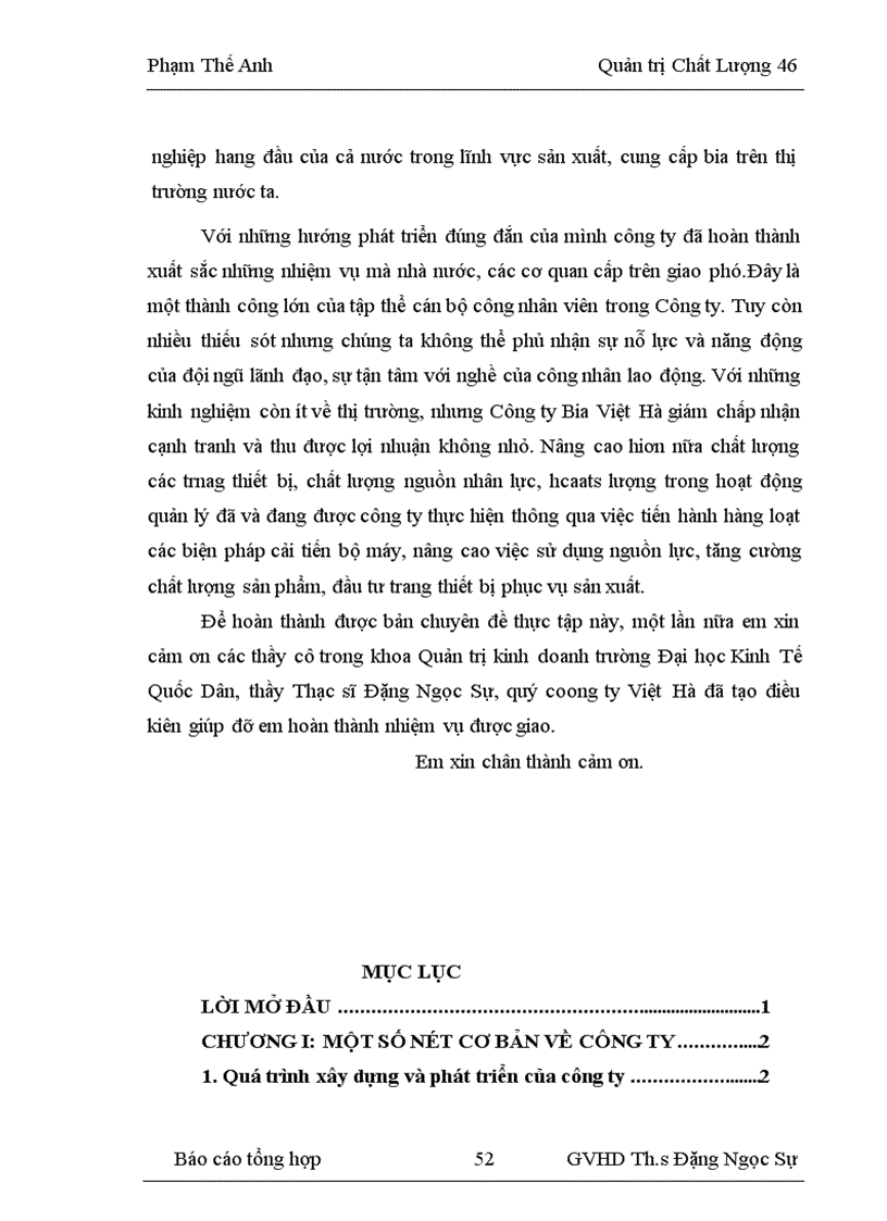 image for page Nâng cao chất lượng quy trình sản xuất bia hơi ở công ty bia VIệt Hà 1