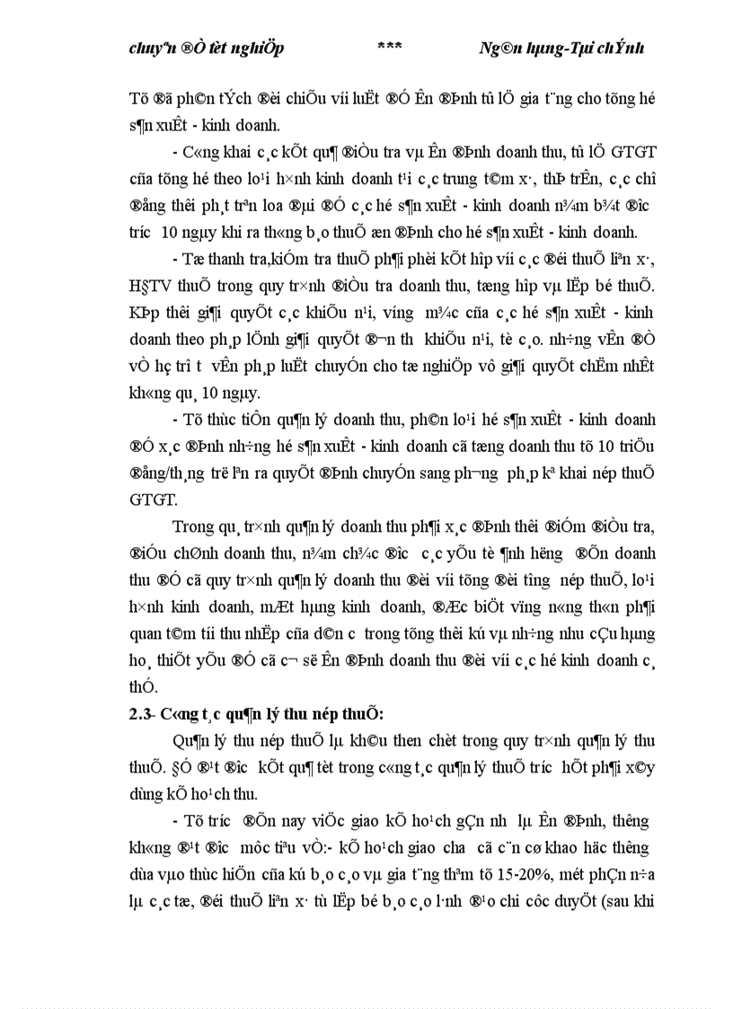 image for page Một số giải pháp nâng cao hiệu quả quản lý thu thuế GTGT khu vực ngoài quốc doanh trên địa bàn huyện Sóc Sơn 1