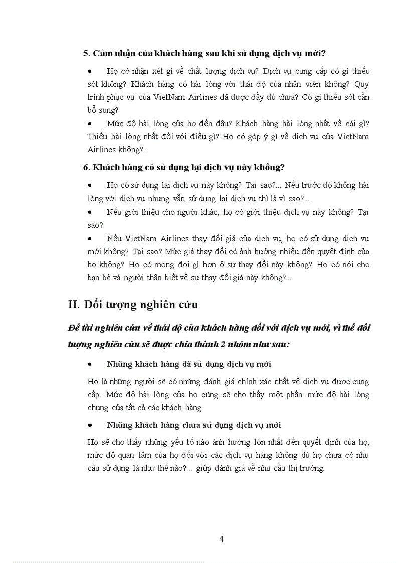 image for page Nghiên cứu thái độ của khách hàng đối với giờ bay mới của đường bay Hà Nội Tp Hồ Chí Minh do VietNam Airlines cung cấp
