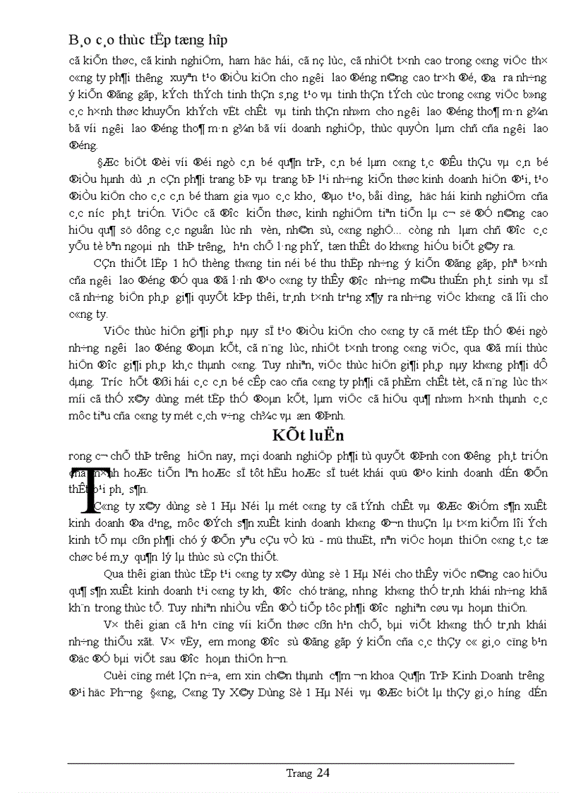 image for page Báo cáo thực tập tổng hợp của Công Ty Xây Dựng Số1 Hà Nội