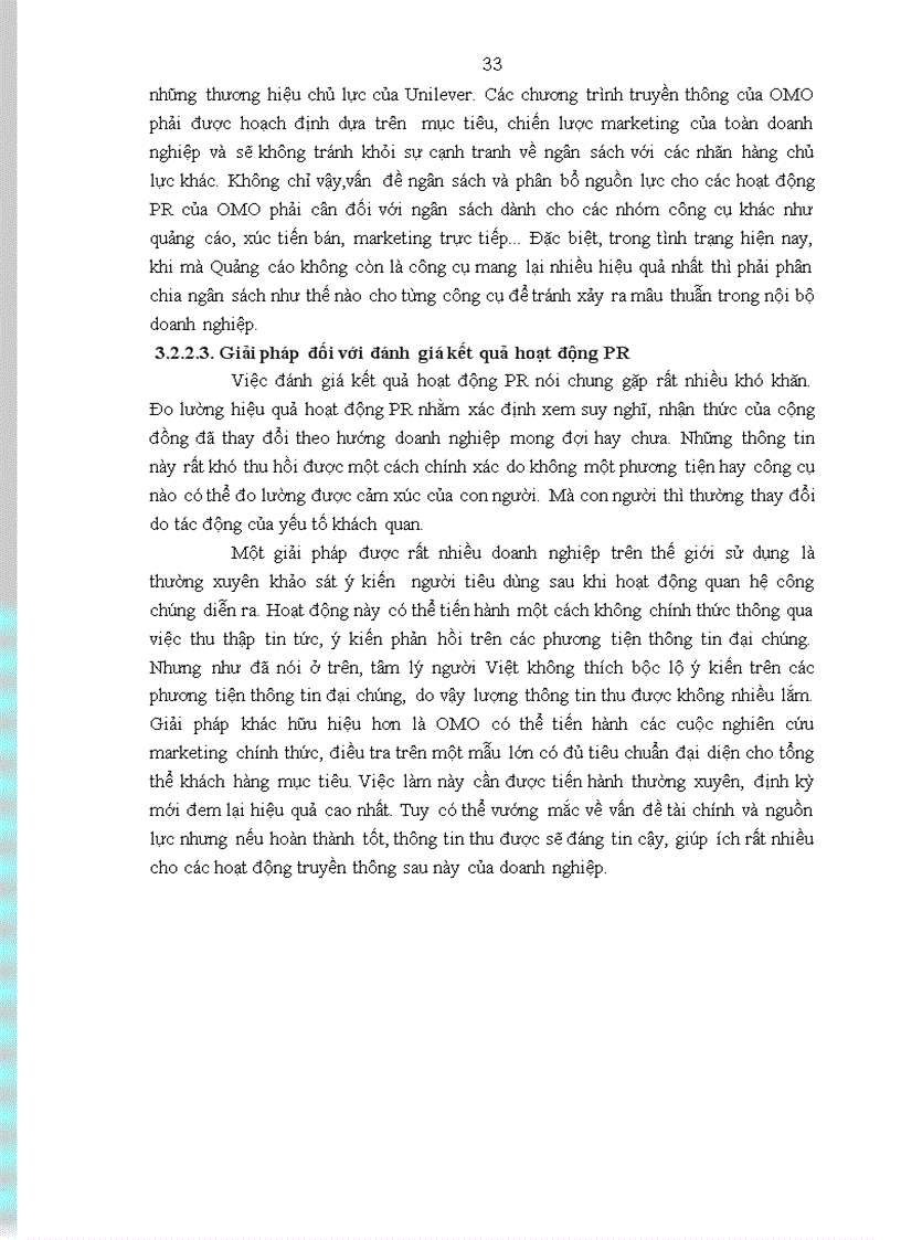 image for page Hoạt động quan hệ công chúng với thông điệp Hãy để trẻ tự do vui chơi ngại gì vết bẩn cho thương hiệu OMO trên thị trường Việt Nam Thực trạng và giải pháp