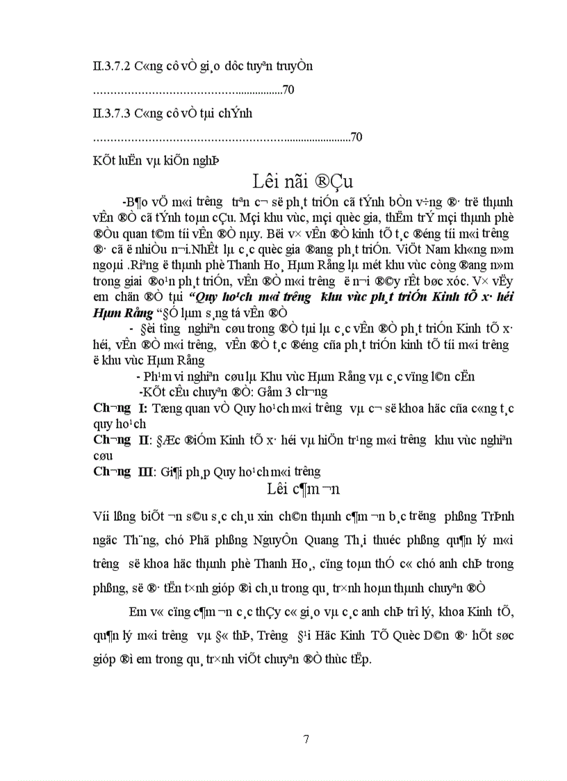 image for page Quy hoạch môi trường khu vực phát triển Kinh tế xã hội Hàm Rồng 1