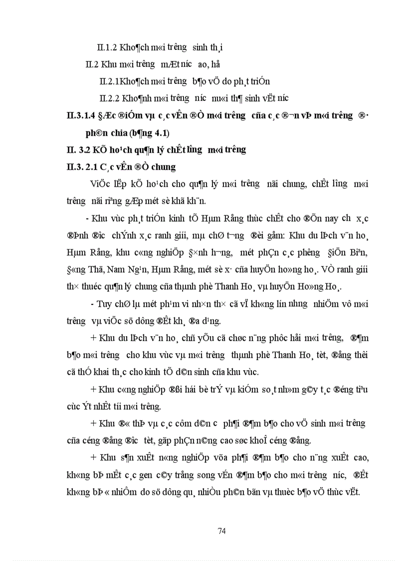 image for page Quy hoạch môi trường khu vực phát triển Kinh tế xã hội Hàm Rồng 1