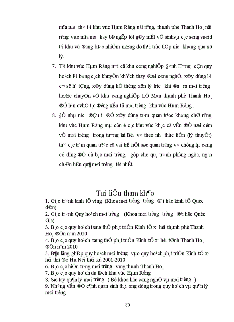 image for page Quy hoạch môi trường khu vực phát triển Kinh tế xã hội Hàm Rồng 1
