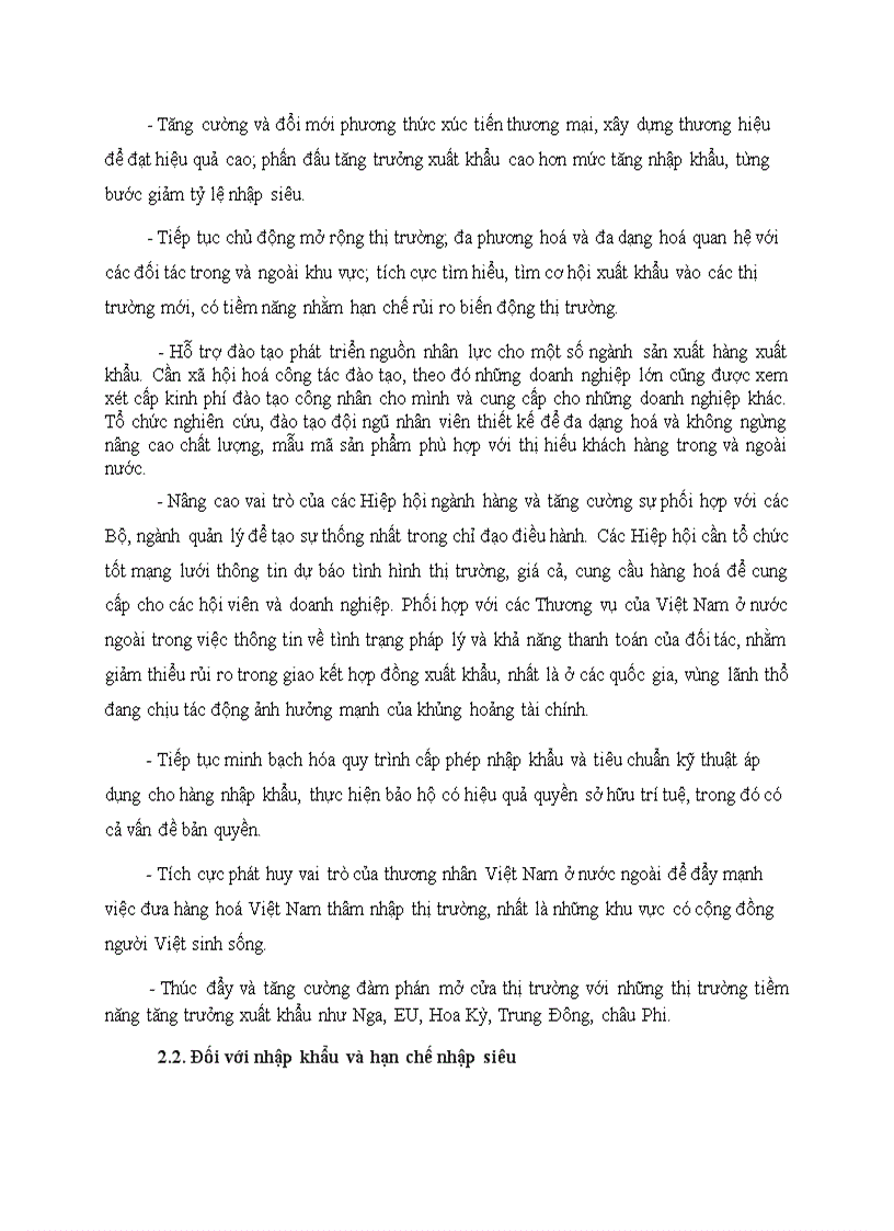 image for page Phương hướng phát triển Thương mại Việt Nam trong nhưng năm tiếp theo