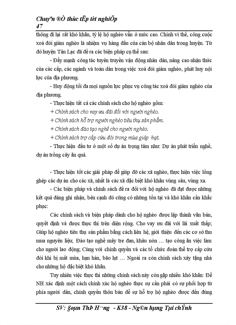 image for page Giải phỏp nâng cao hiệu quả cho vay hộ nghốo tại Ngõn hàng chớnh sỏch xó hội huyện Tõn Lạc tỉnh Hoà Bỡnh