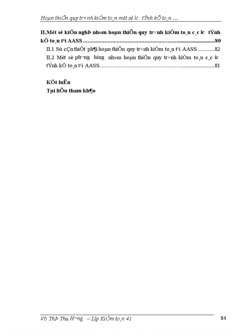 image for page Hoàn thiện qui trình kiểm toán một số ước tính kế toán trong kiểm toán báo cáo tài chính taị công ty AASC 1