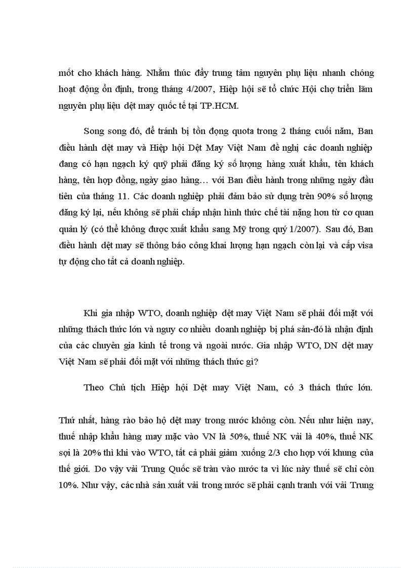 image for page Thực trạng doanh nghiệp dệt may Việt Nam