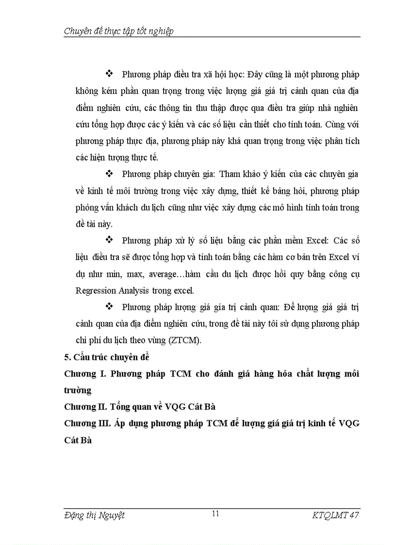 image for page Áp dụng phương pháp chi phí du lịch để đánh giá giá trị cảnh quan vườn quốc gia Cát Bà Hải Phòng 1