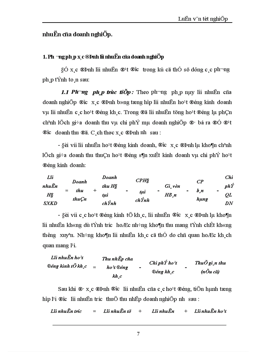 image for page Lợi nhuận và một số giải pháp chủ yếu tăng lợi nhuận tại Công ty TNHH Thành Công 1